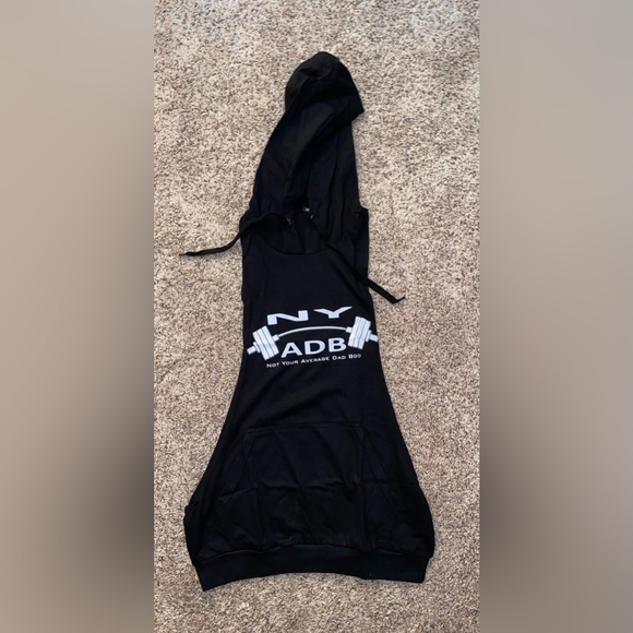 Not Your Average Dad Bod Muscle Shirt + Hood + Front Pocket | Size XXL NWT - Picture 2 of 3